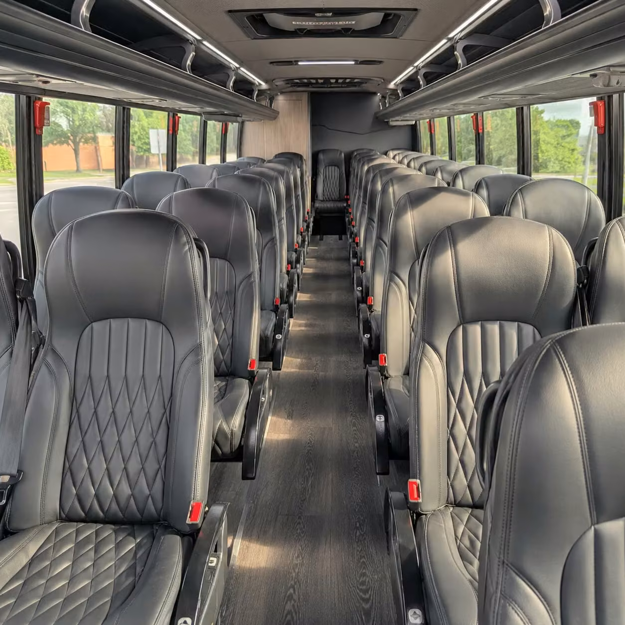 25 passenger minibus interior