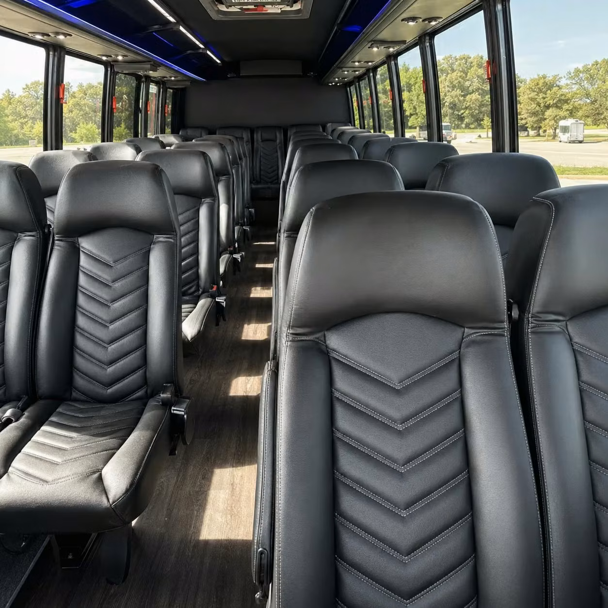 28 passenger minibus interior