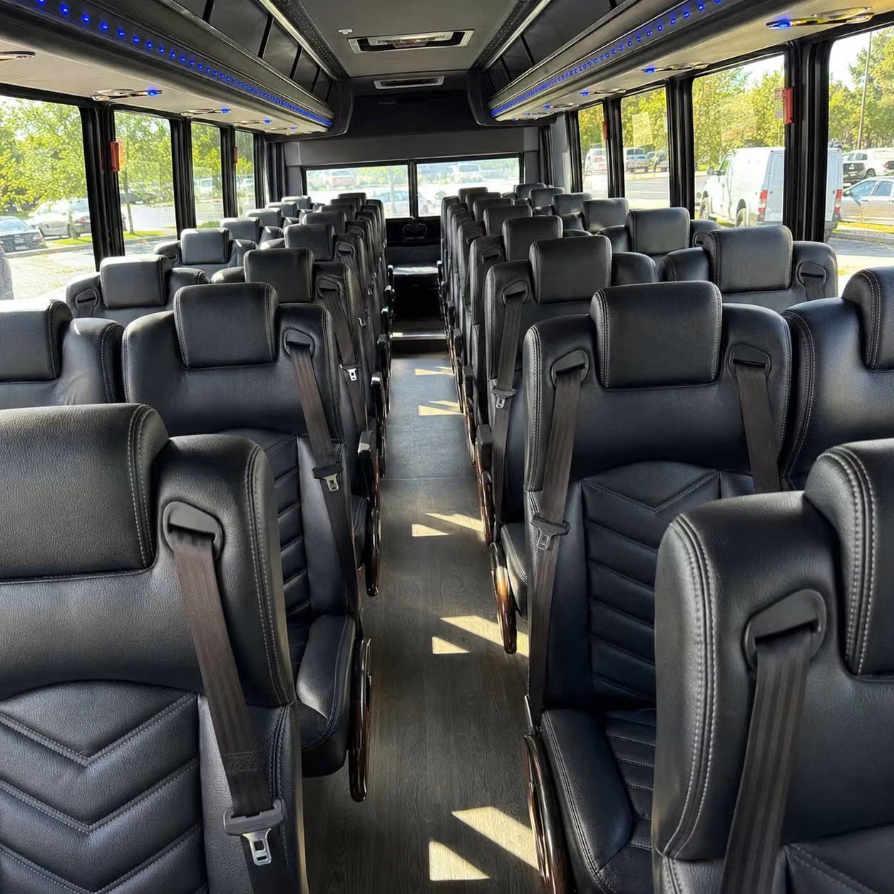 35 passenger minibus inside