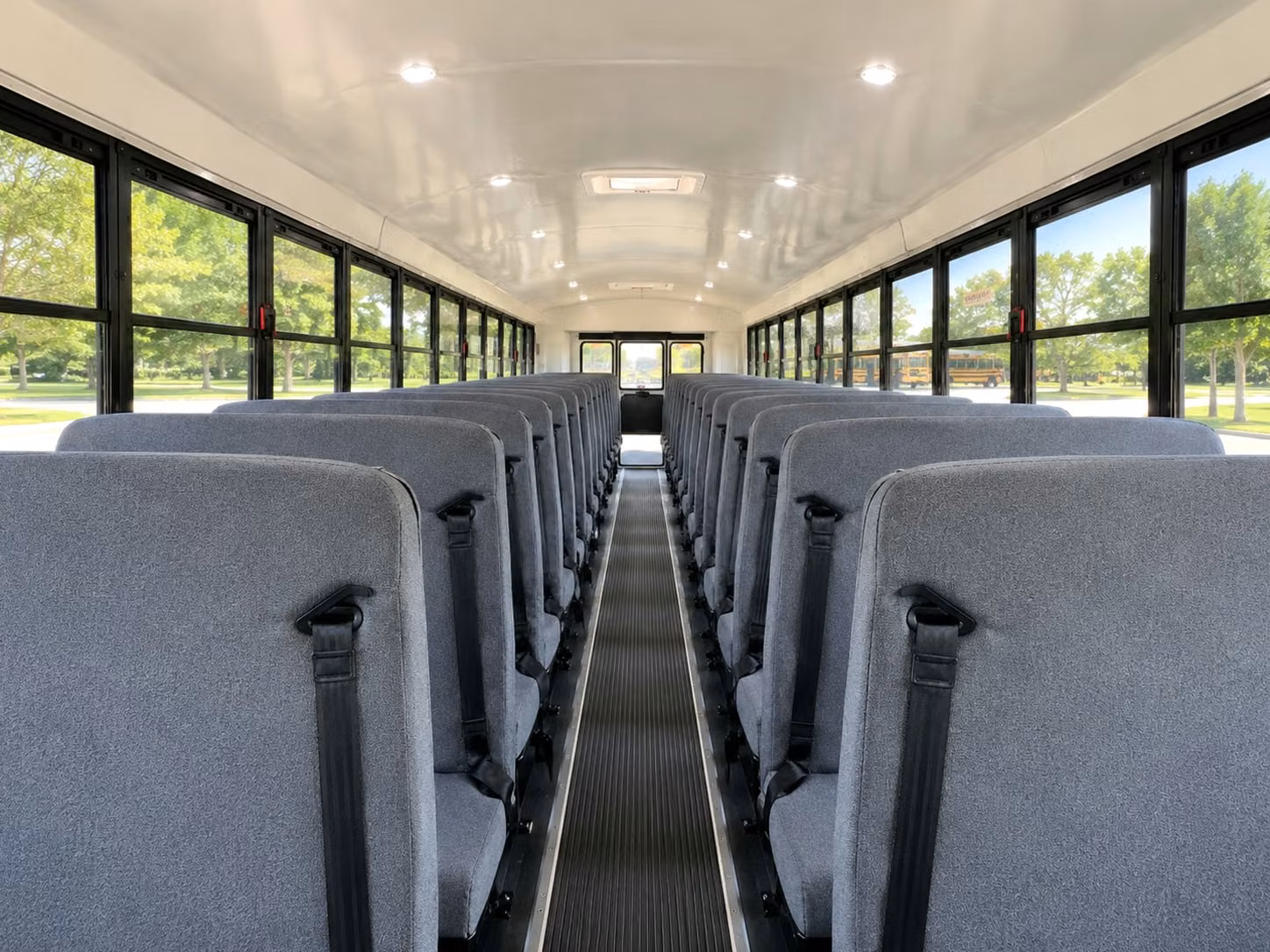school bus inside